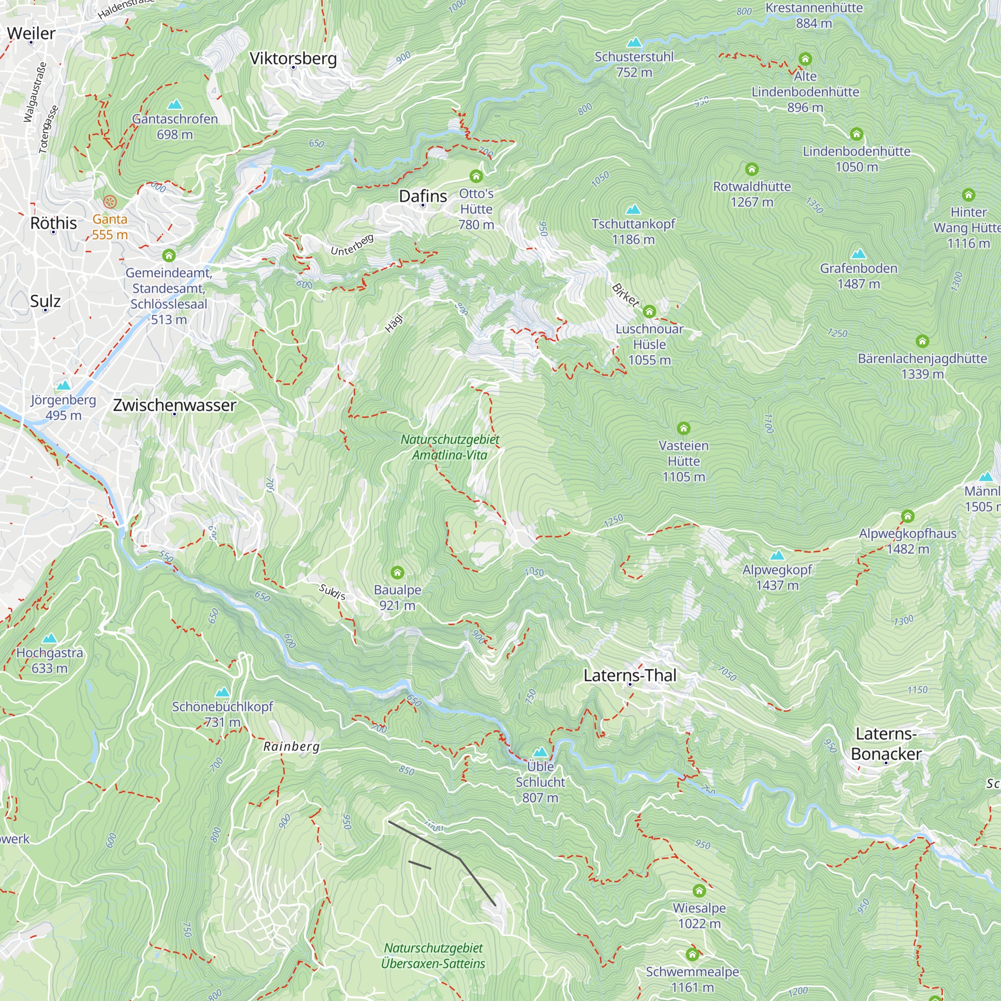 Haus Ratti - Pfadfinderhütte Furx map
