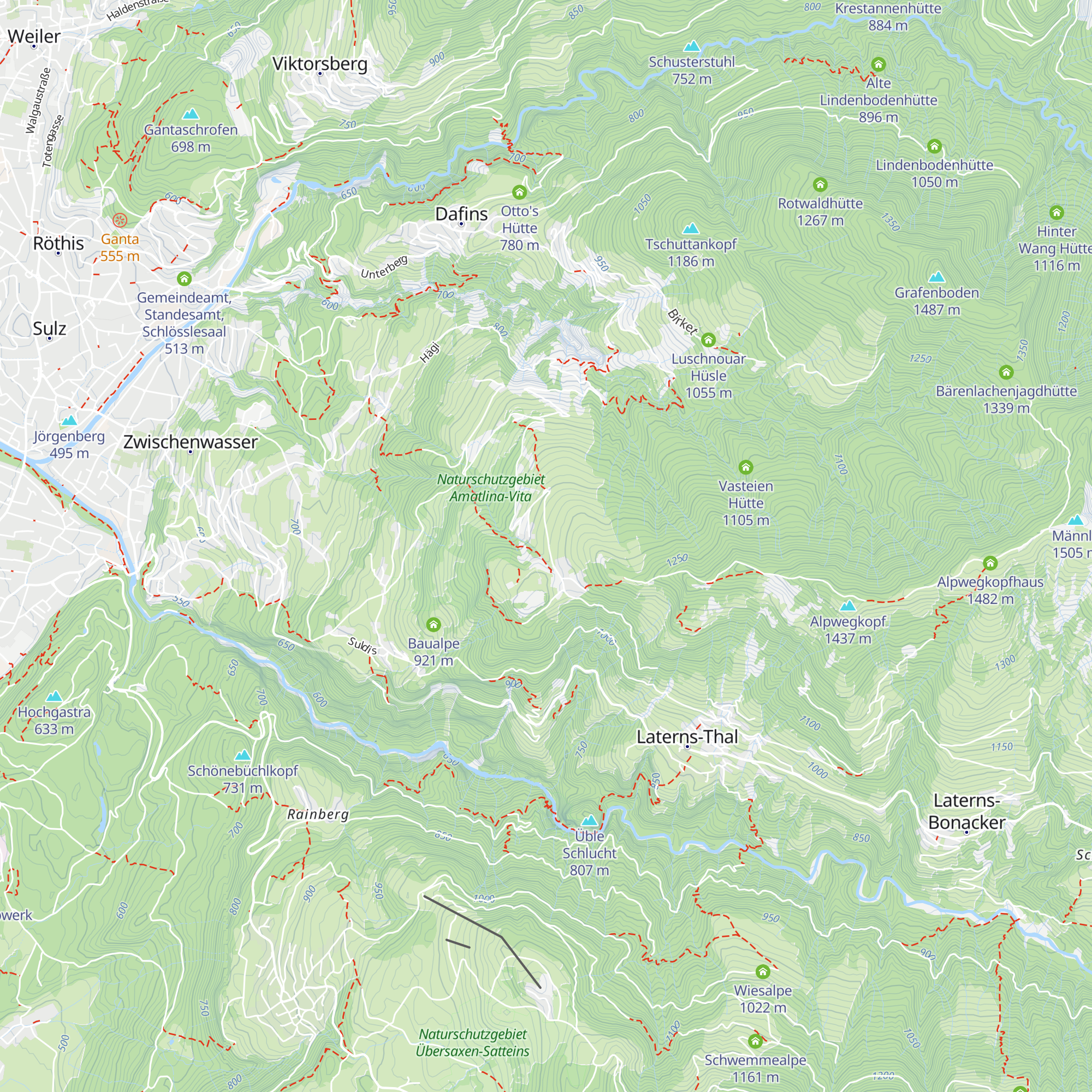 Haus Ratti - Pfadfinderhütte Furx map