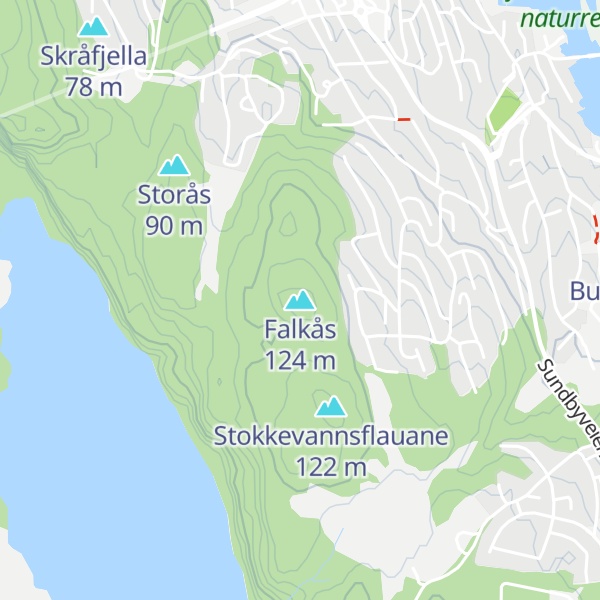 Map of Falkås