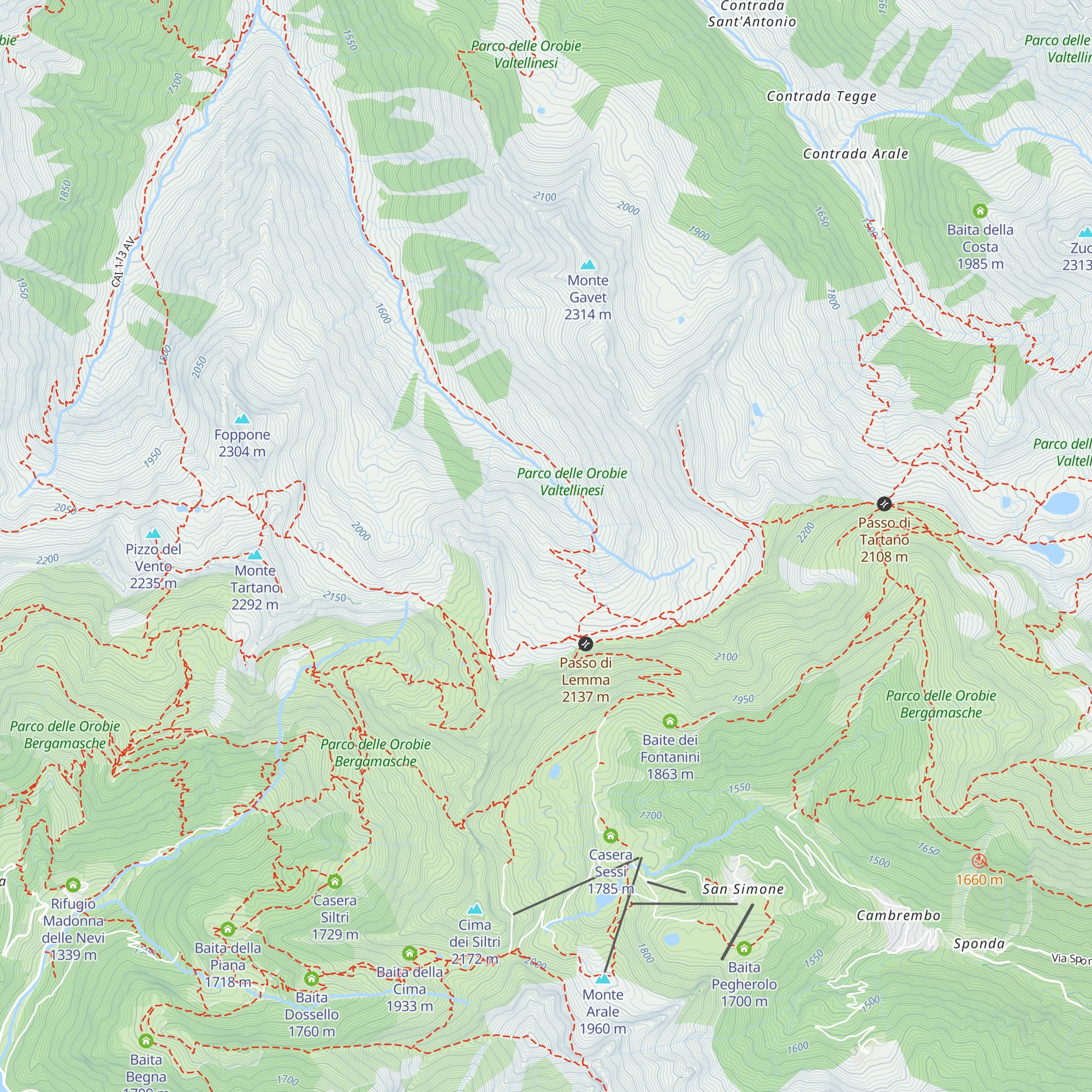 Alpe Lemma Alta map