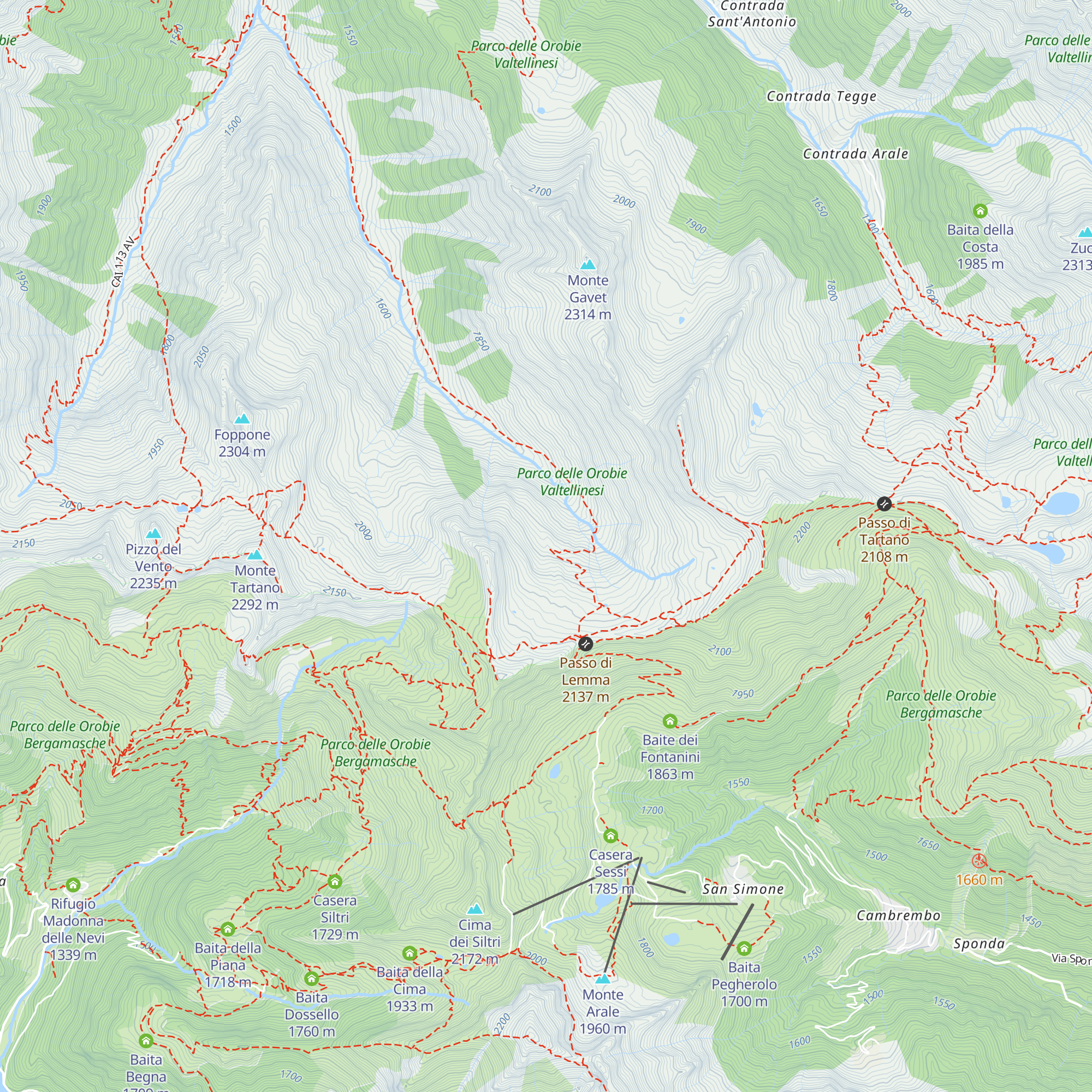Alpe Lemma Alta map