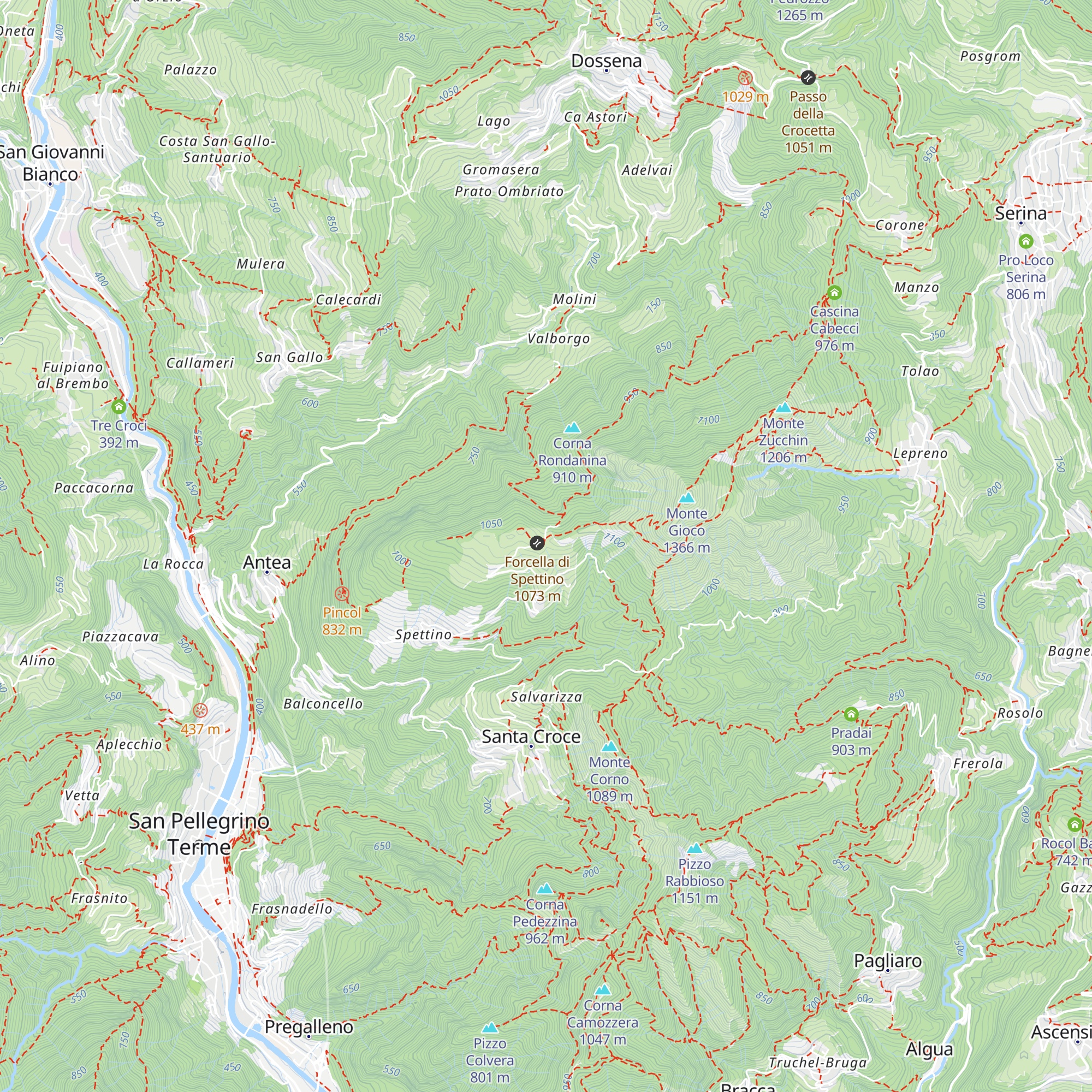 Casa La Forcella map