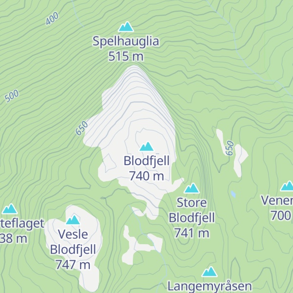 Map of Blodfjell