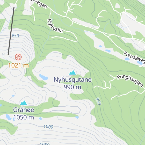Map of Nyhusgutane