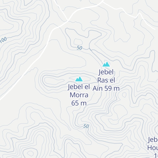 Map of Jebel el Morra