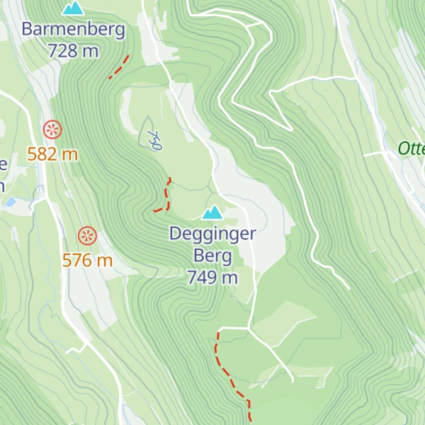 Map of Degginger Berg
