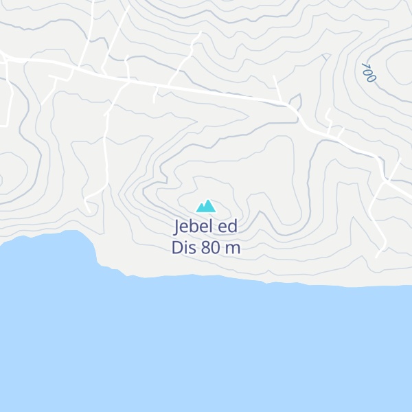 Map of Jebel ed Dis