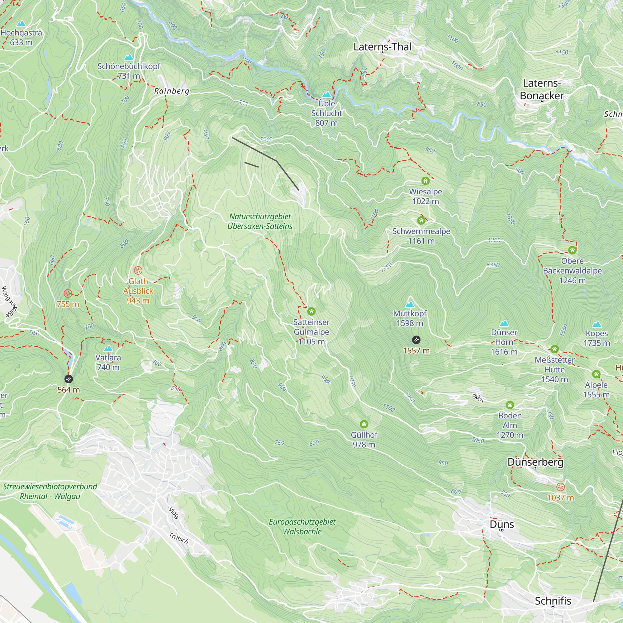 Satteinser Gulmalpe map