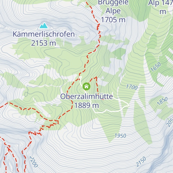Map of Oberzalimhütte