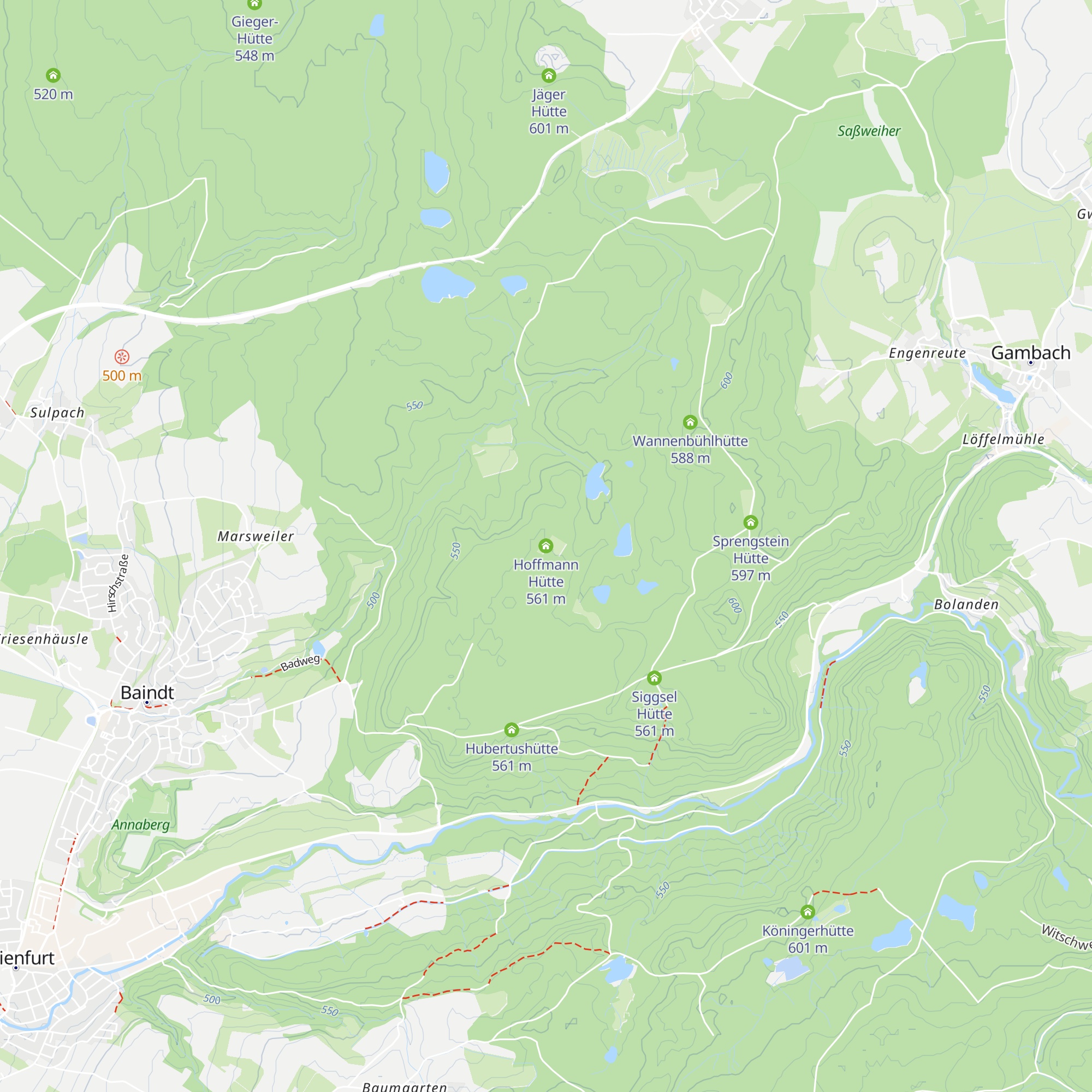 Hoffmann Hütte map