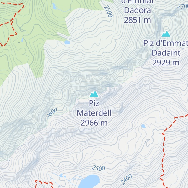 Map of Piz Materdell