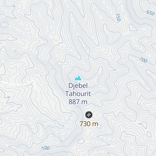 Map of Djebel Tahourit