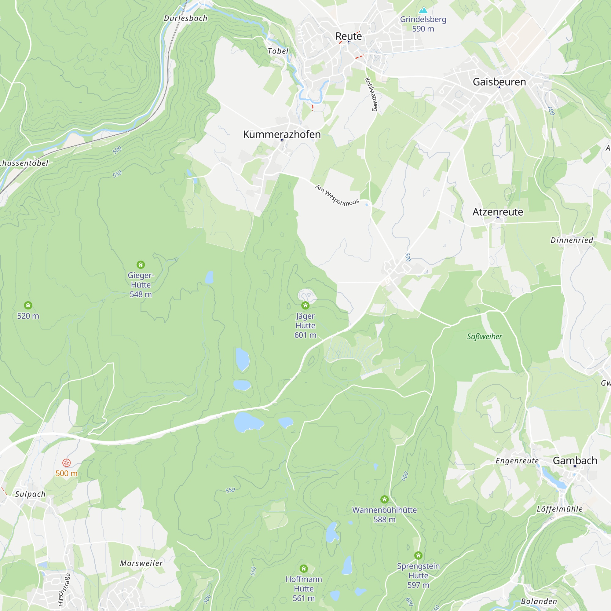 Jäger Hütte map