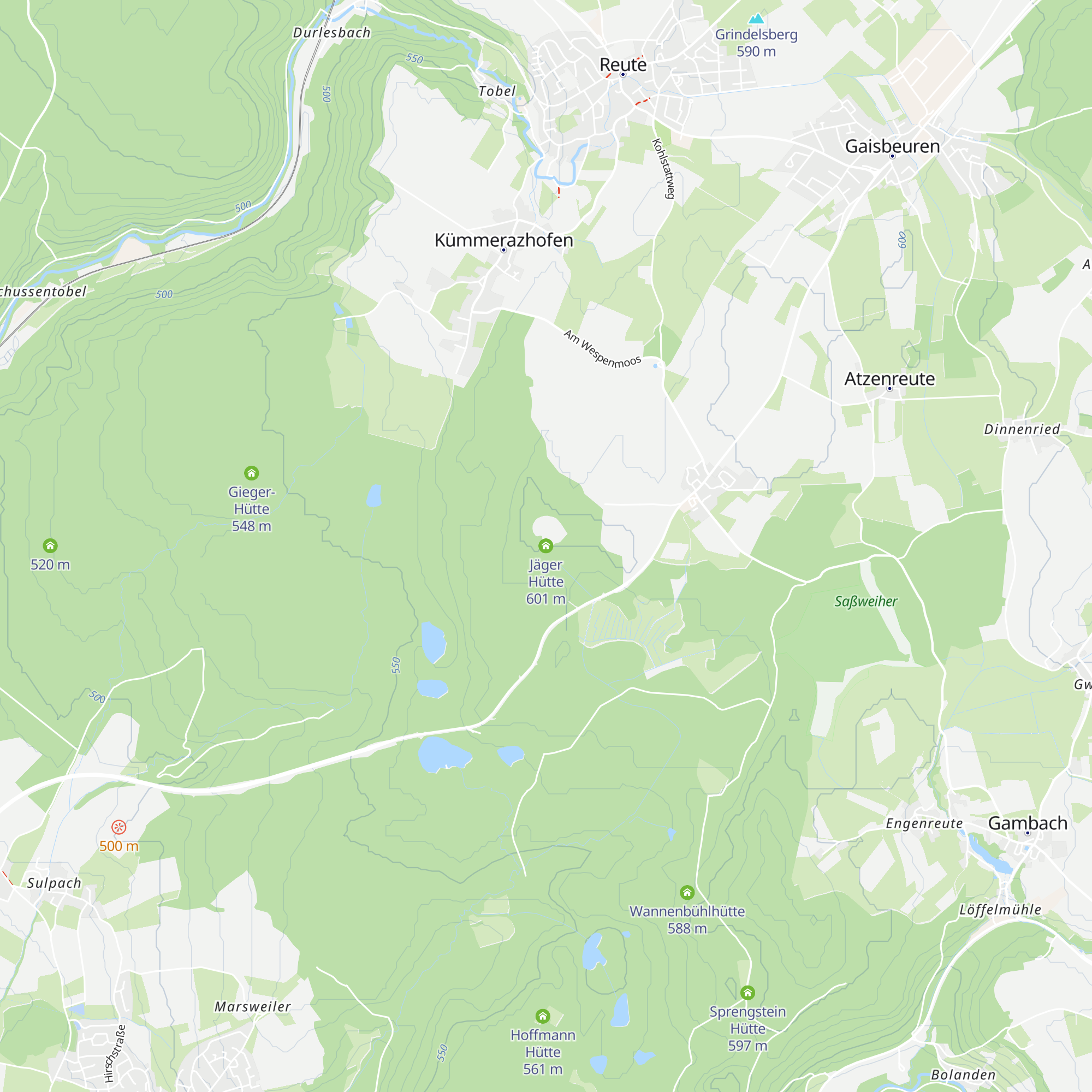Jäger Hütte map