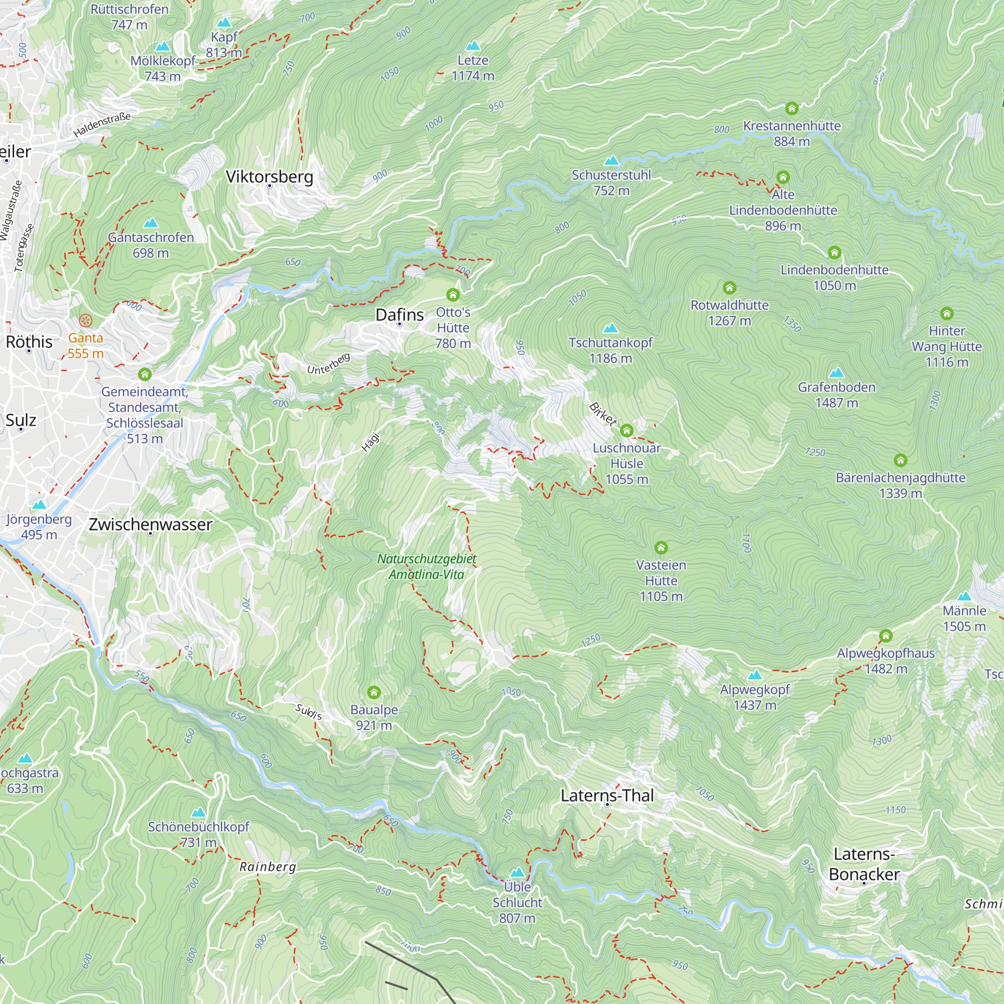Sennewies Älpele map