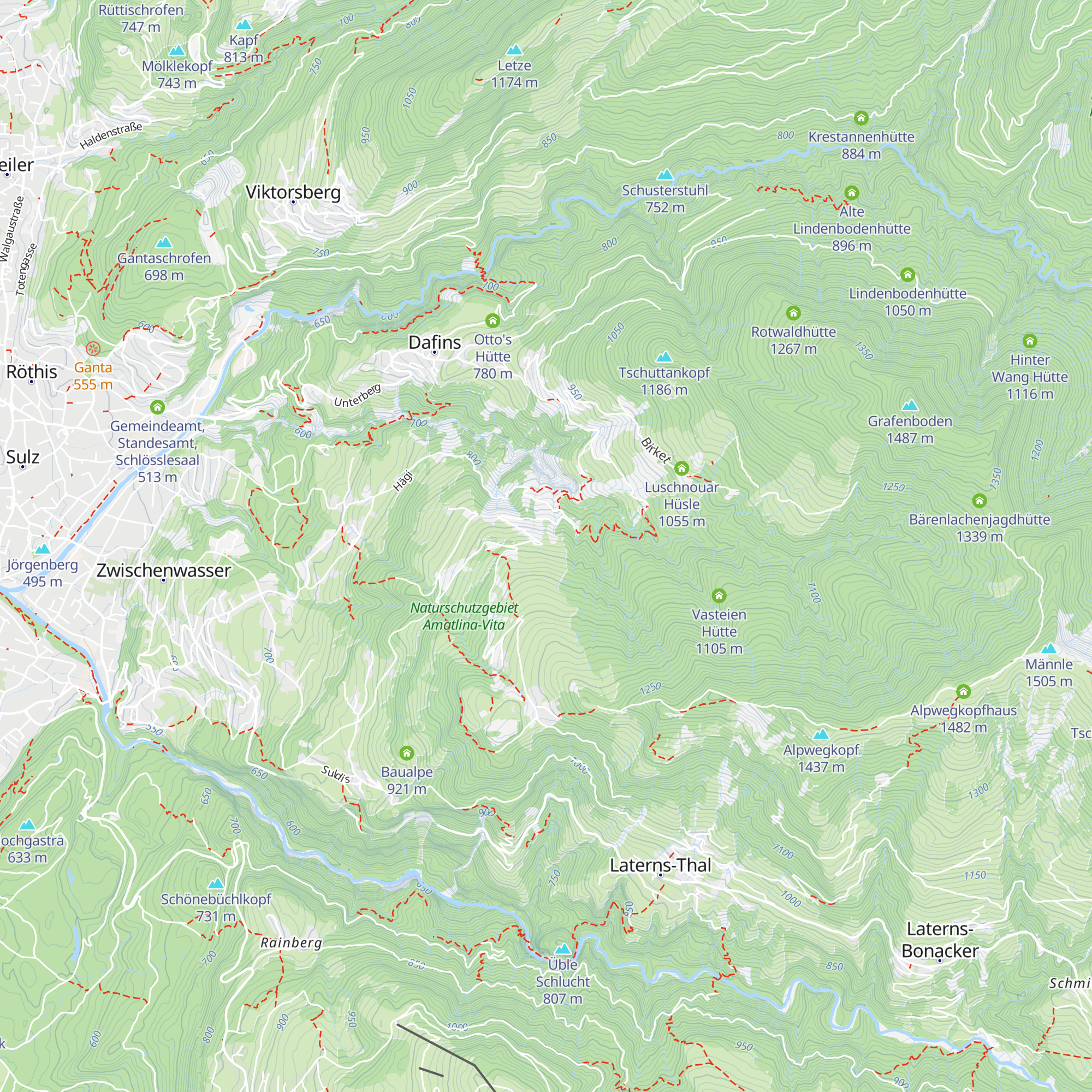 Sennewies Älpele map