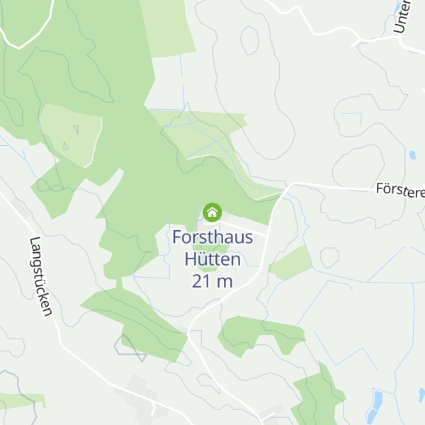 Map of Forsthaus Hütten