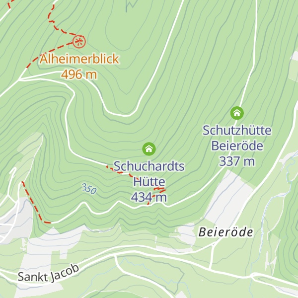 Map of Schuchardts Hütte