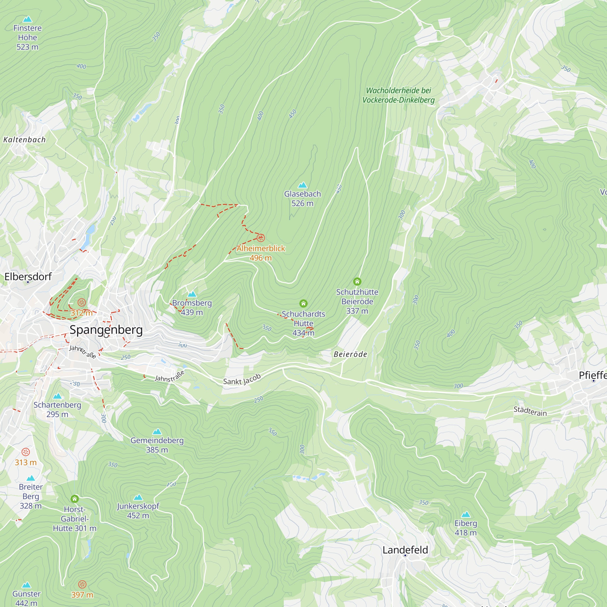 Schuchardts Hütte map