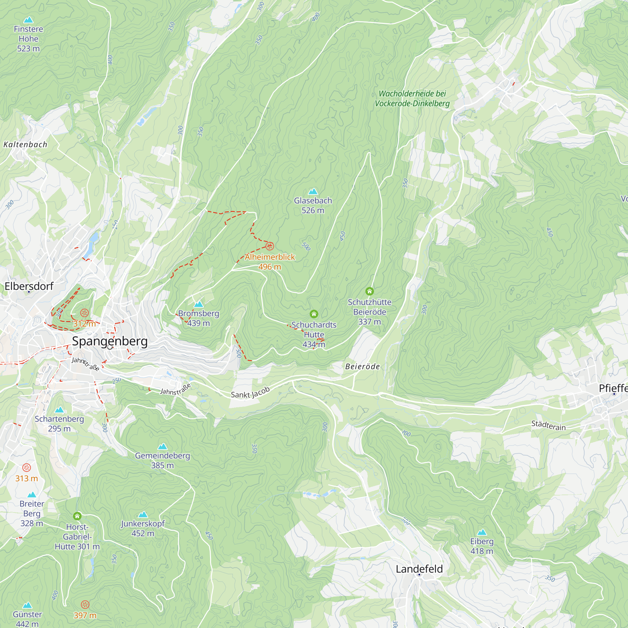 Schuchardts Hütte map