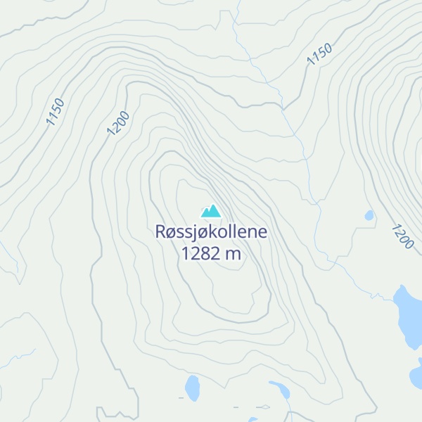 Map of Røssjøkollene
