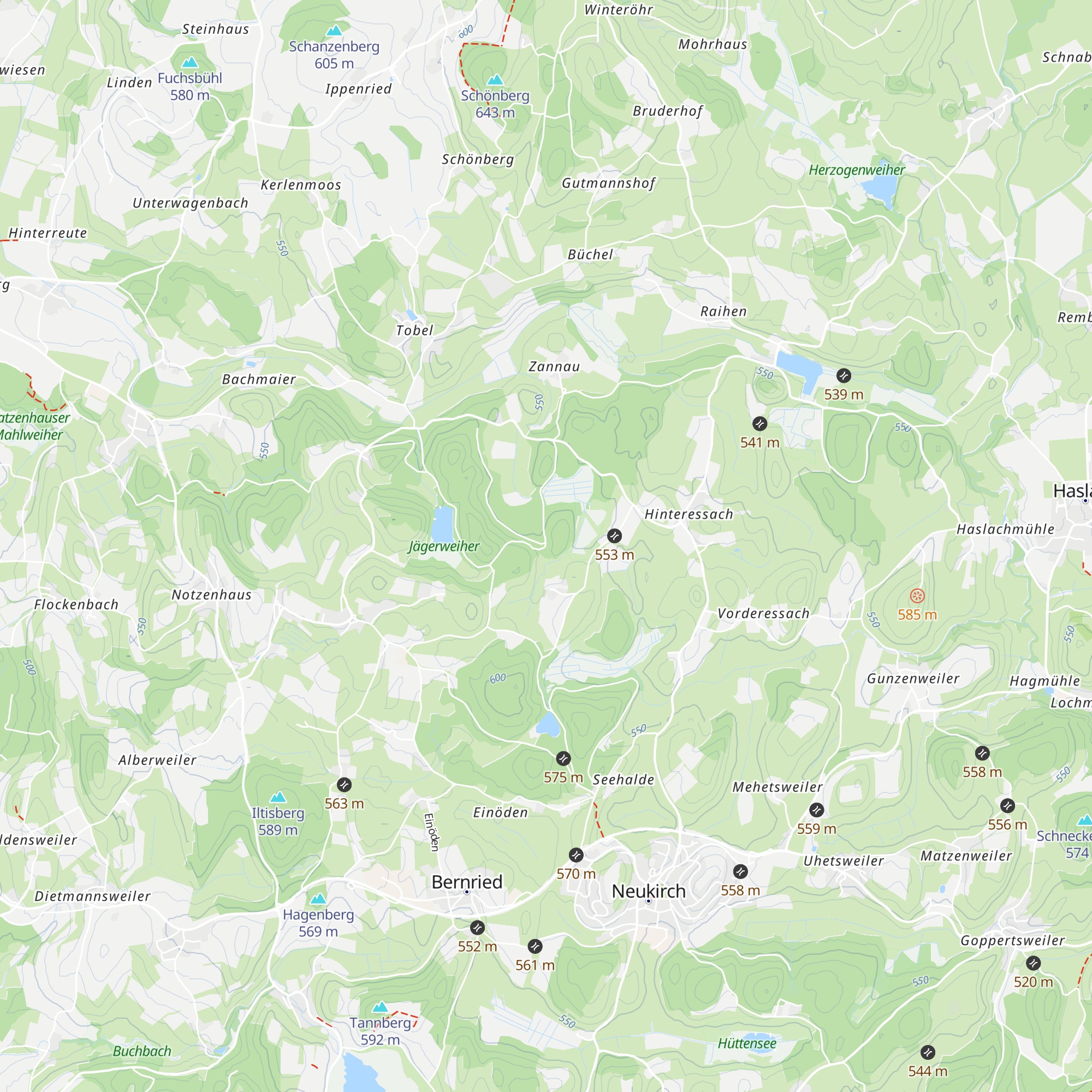 Theo Maucher Hütte map
