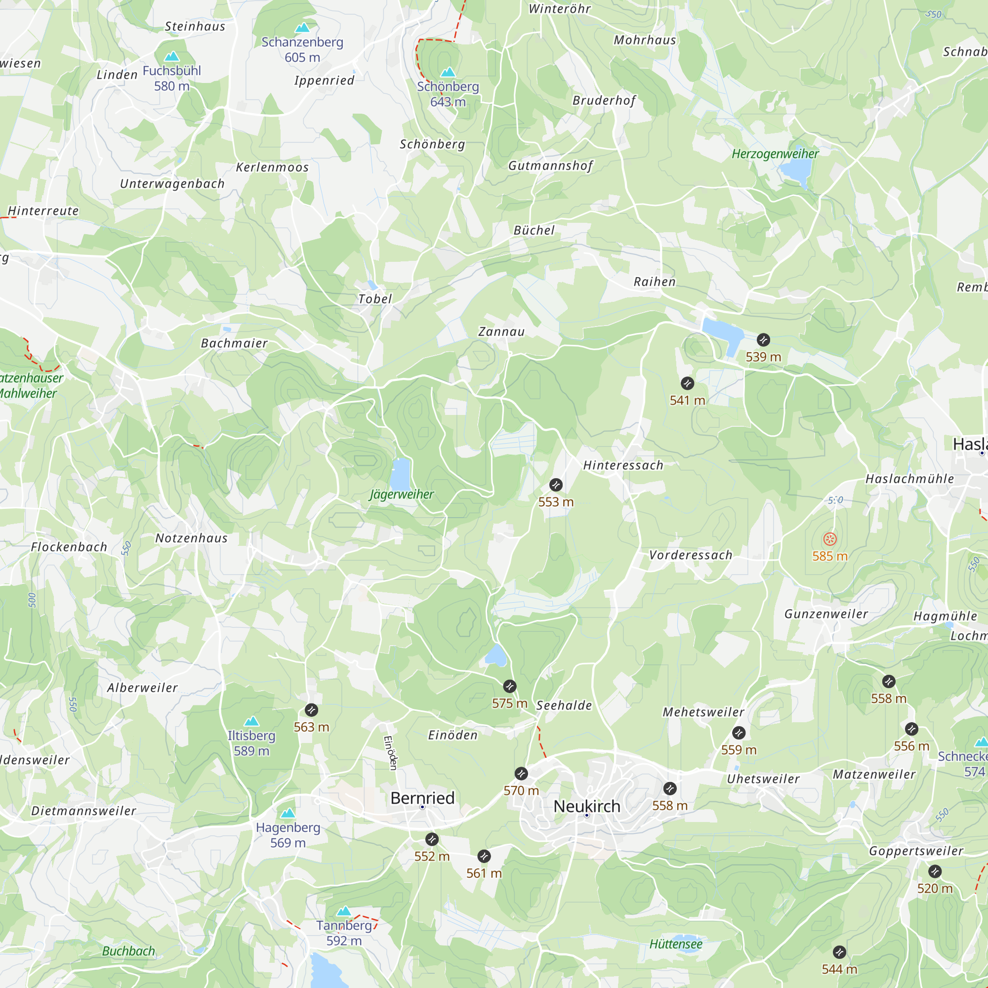 Theo Maucher Hütte map