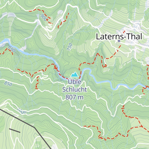 Map of Üble Schlucht
