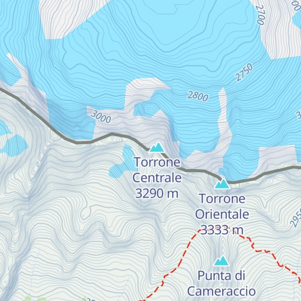Map of Punta Melzi
