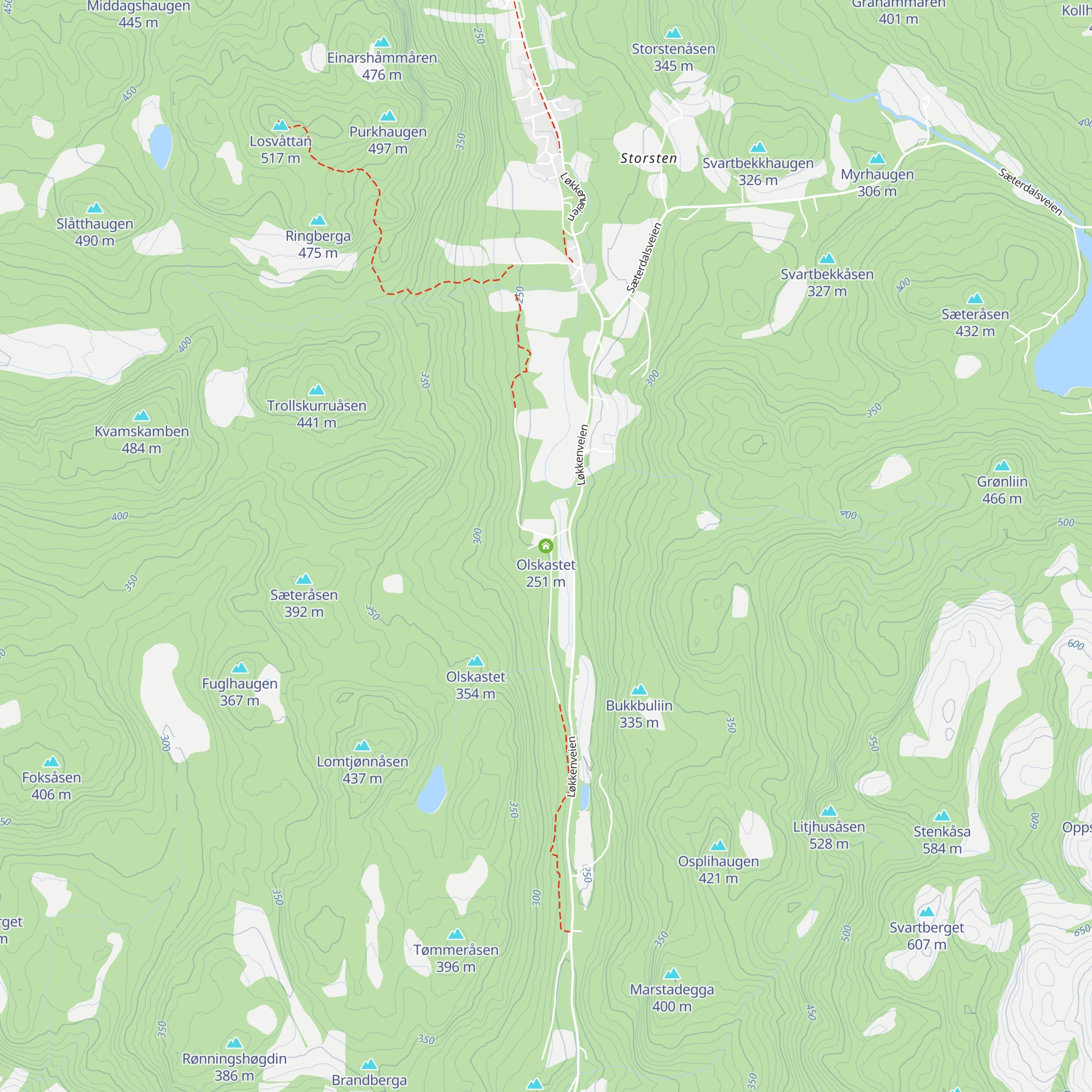 Olskastet map
