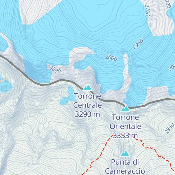 Map of Torrone Centrale
