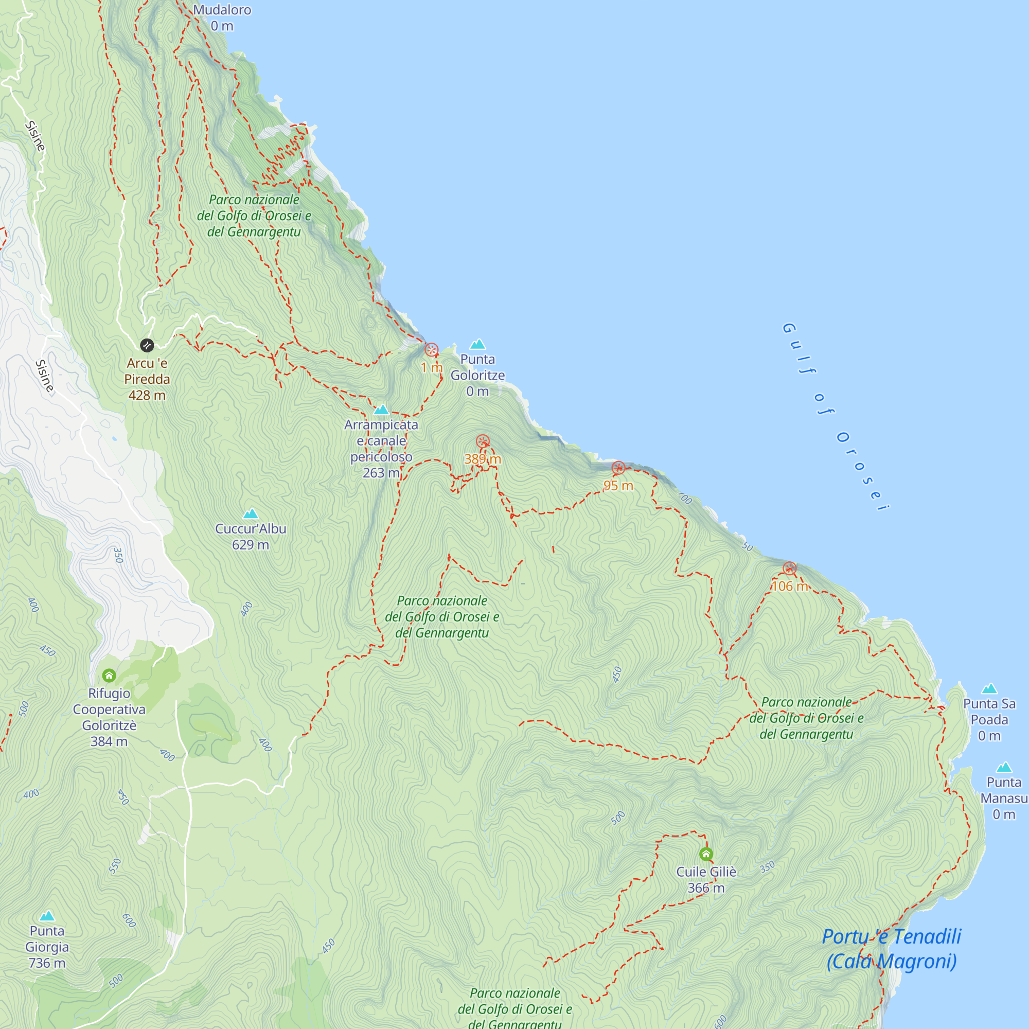Cuile Runcu 'e Su Pressu map