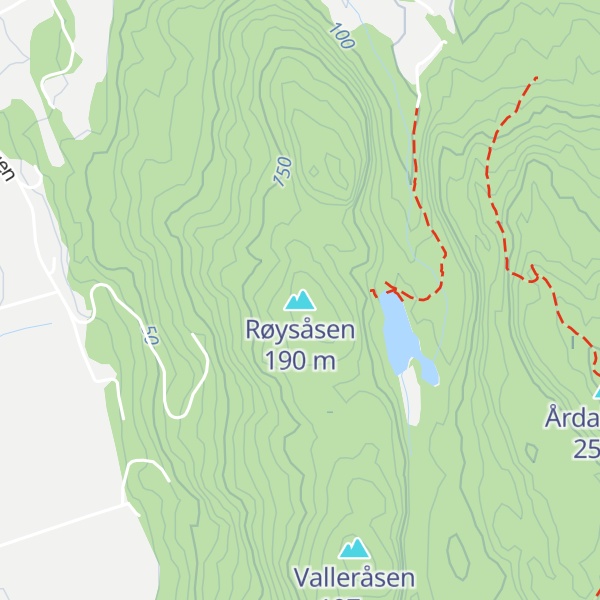 Map of Røysåsen