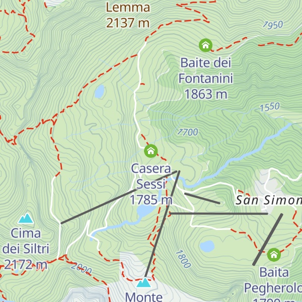 Map of Casera Sessi