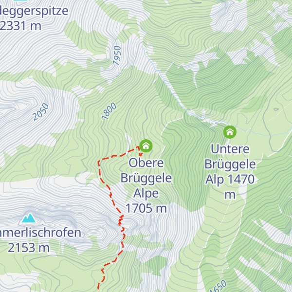 Map of Obere Brüggele Alpe
