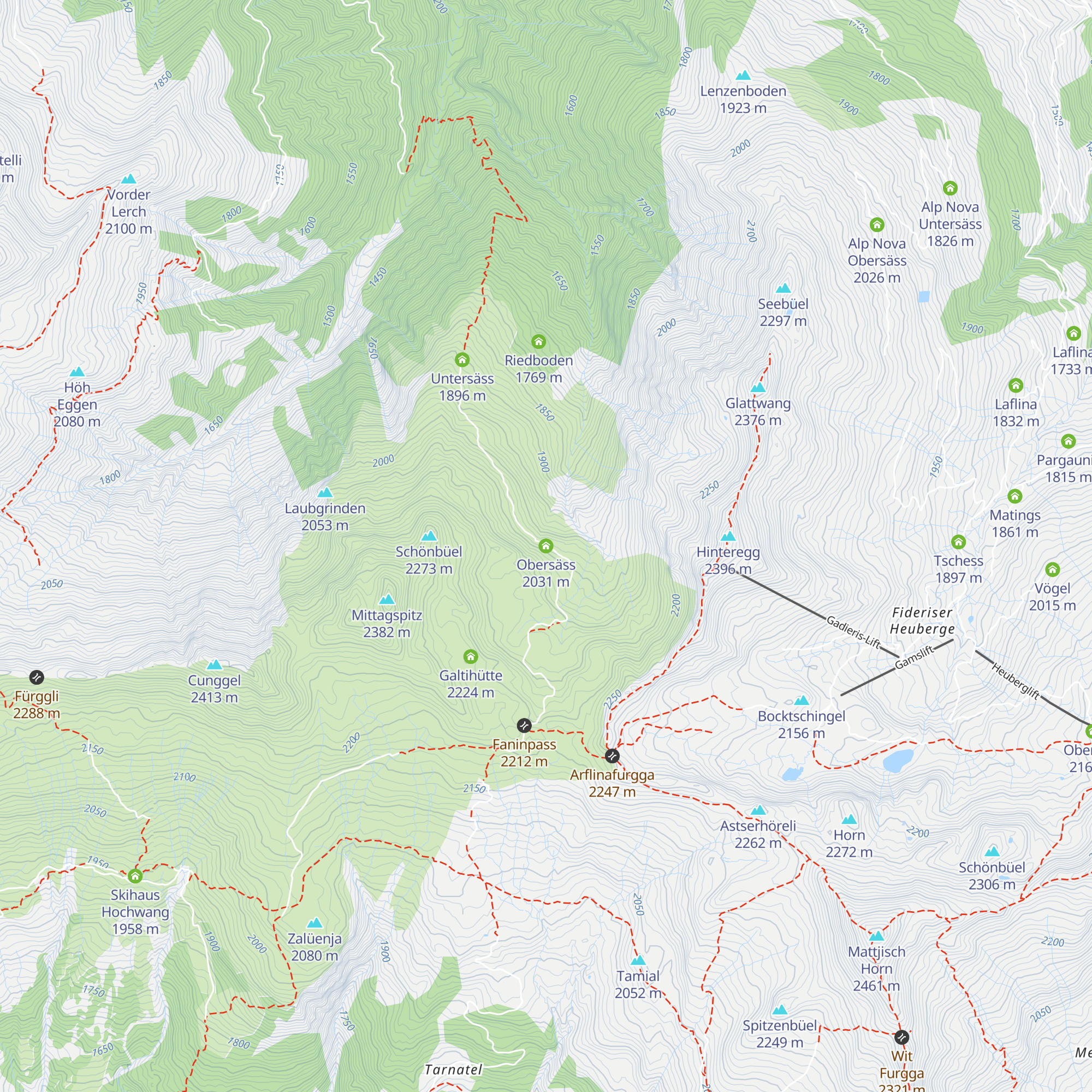 Obersäss map