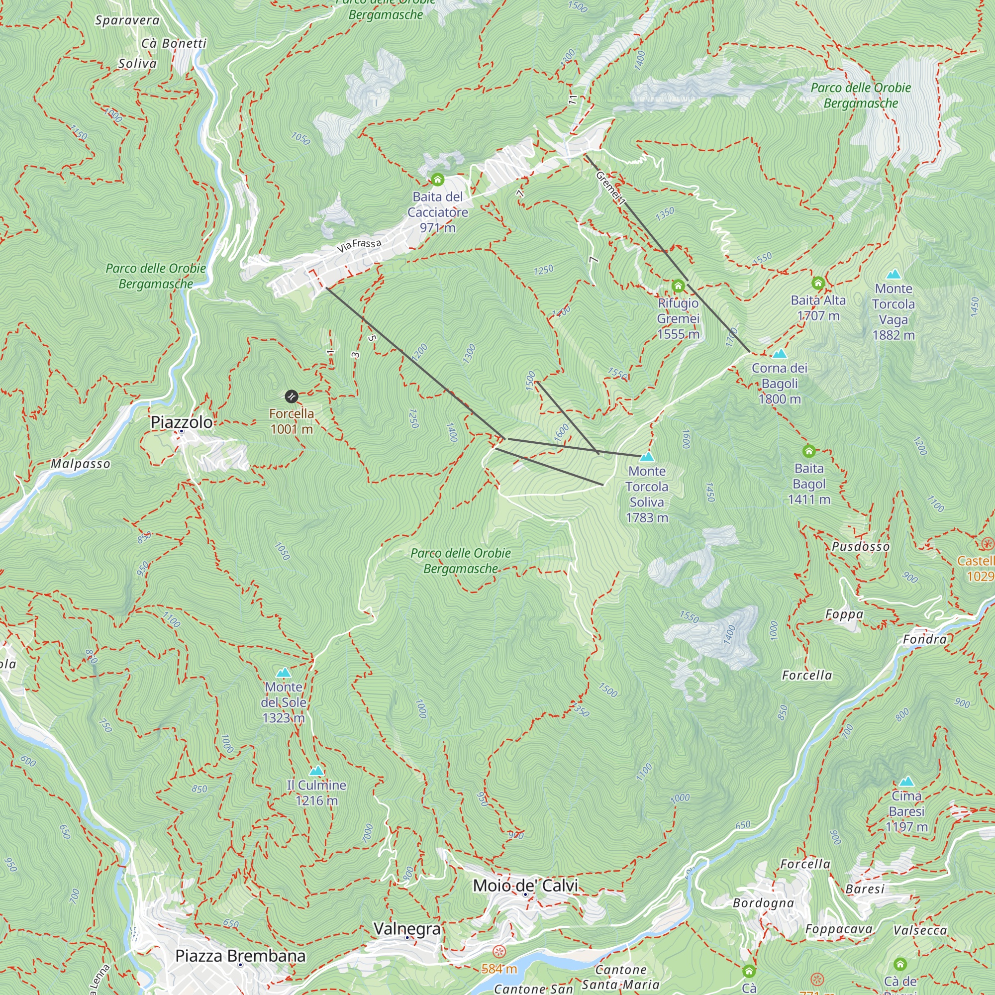 Roccolo Rho map