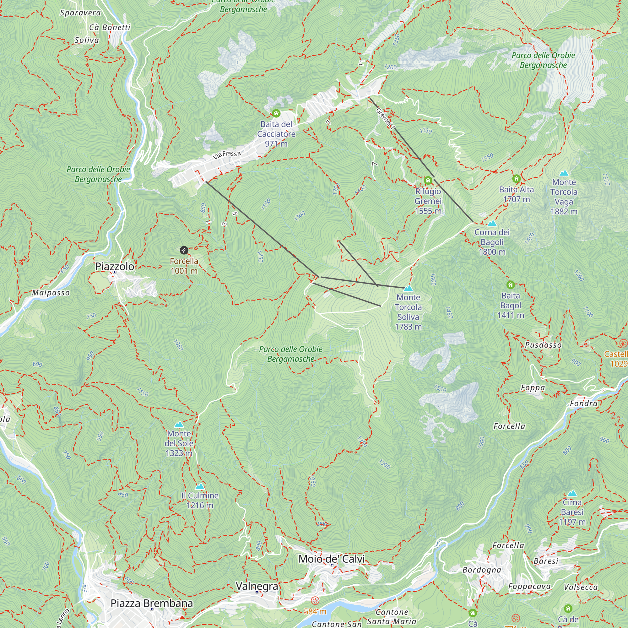 Roccolo Rho map