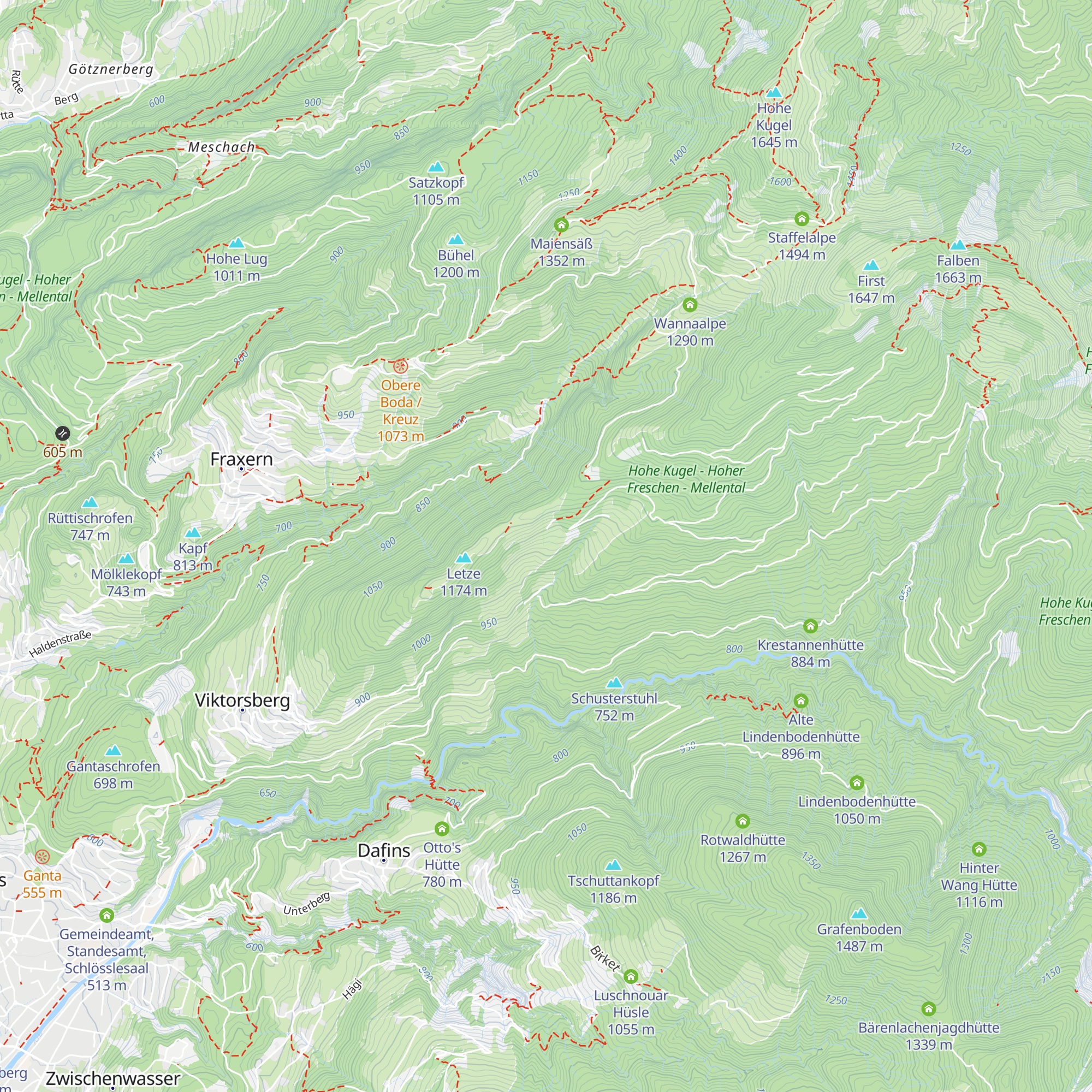 Alpe Almein map