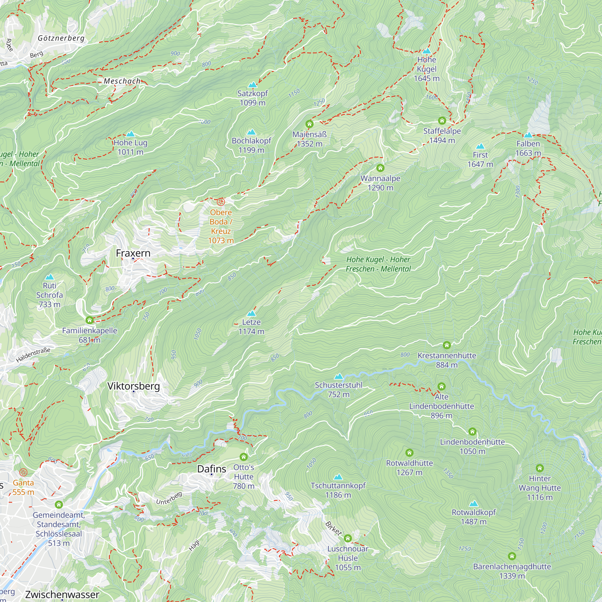 Alpe Almein map