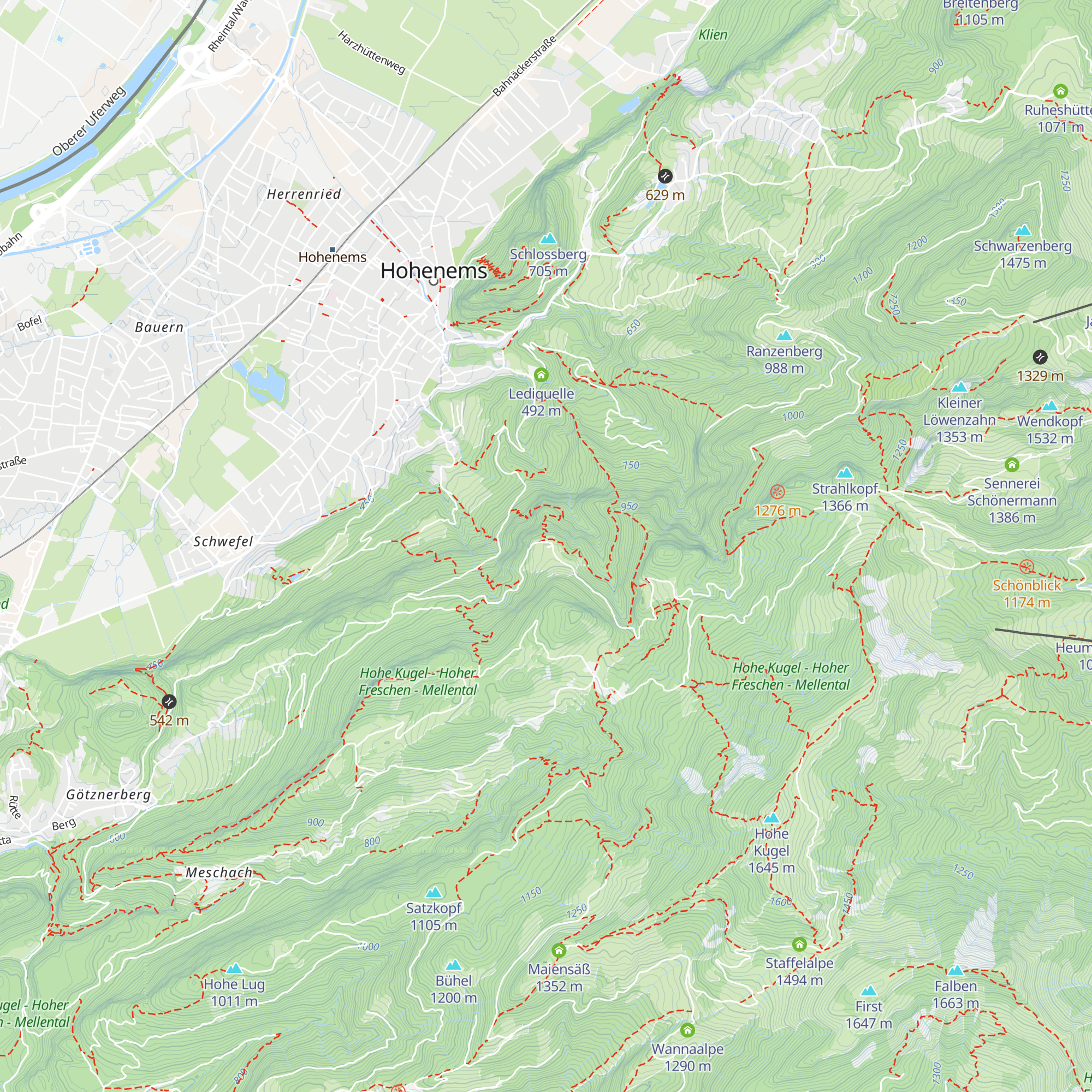 Alpe Gsohl map