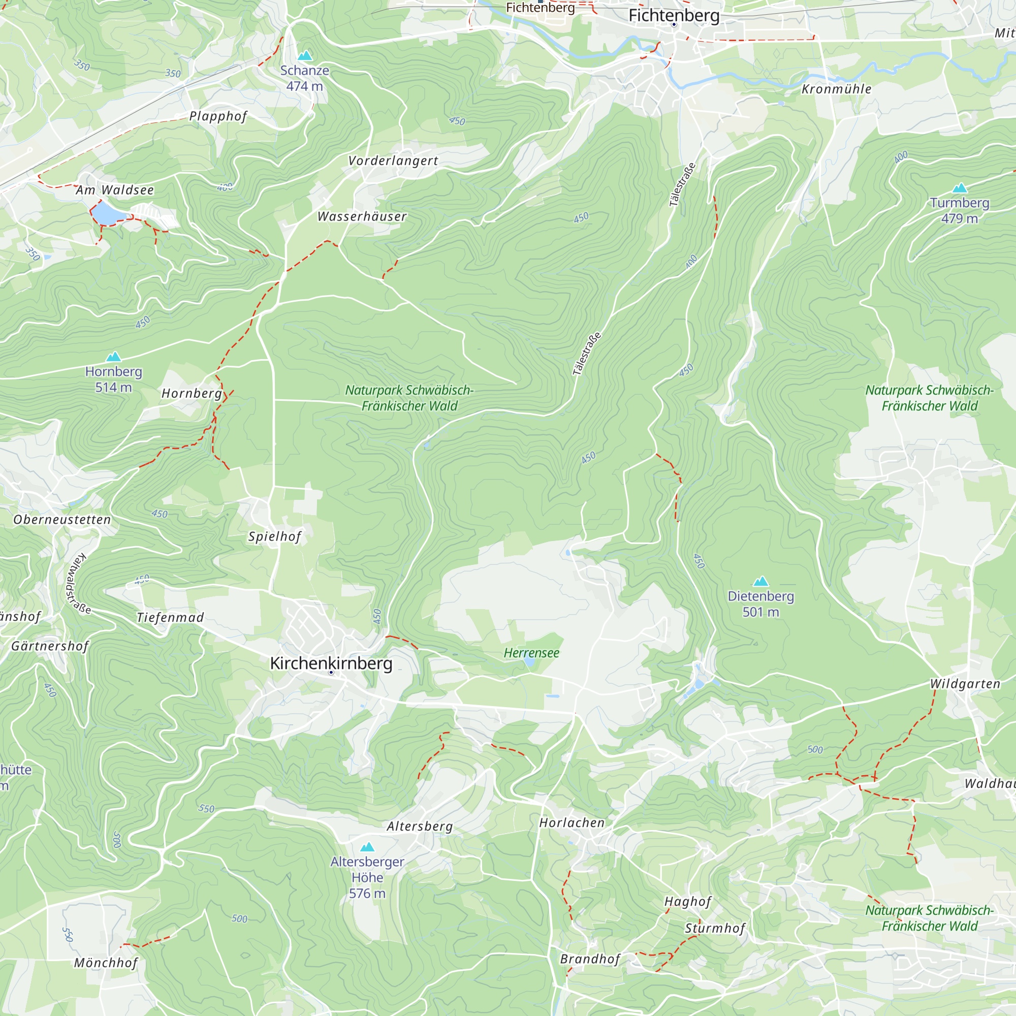 Hütte map