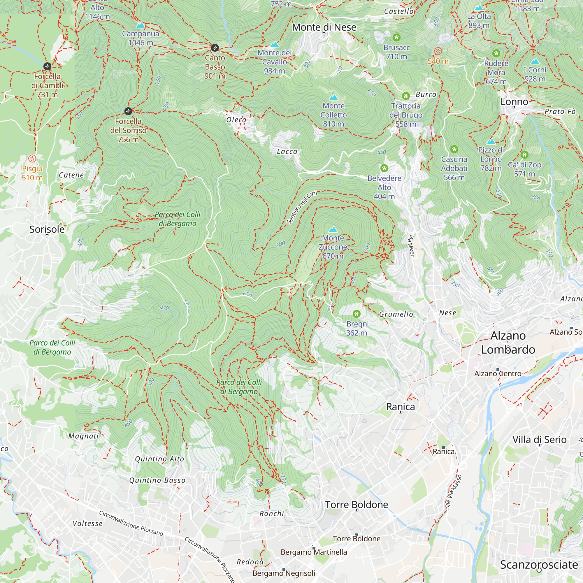 Casa Comotti map