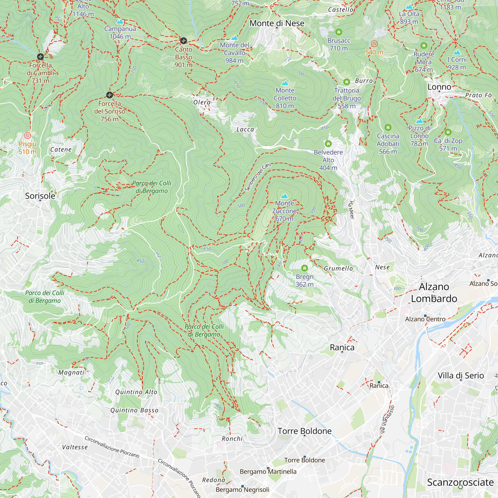 Casa Comotti map