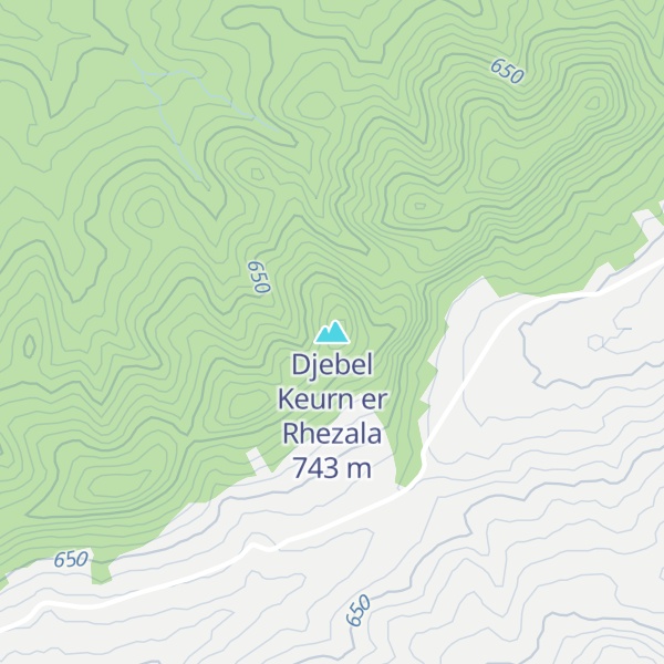 Map of Djebel Keurn er Rhezala