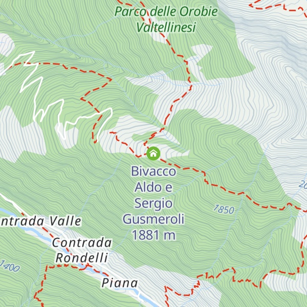Map of Bivacco Aldo e Sergio Gusmeroli