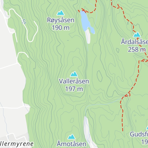 Map of Valleråsen