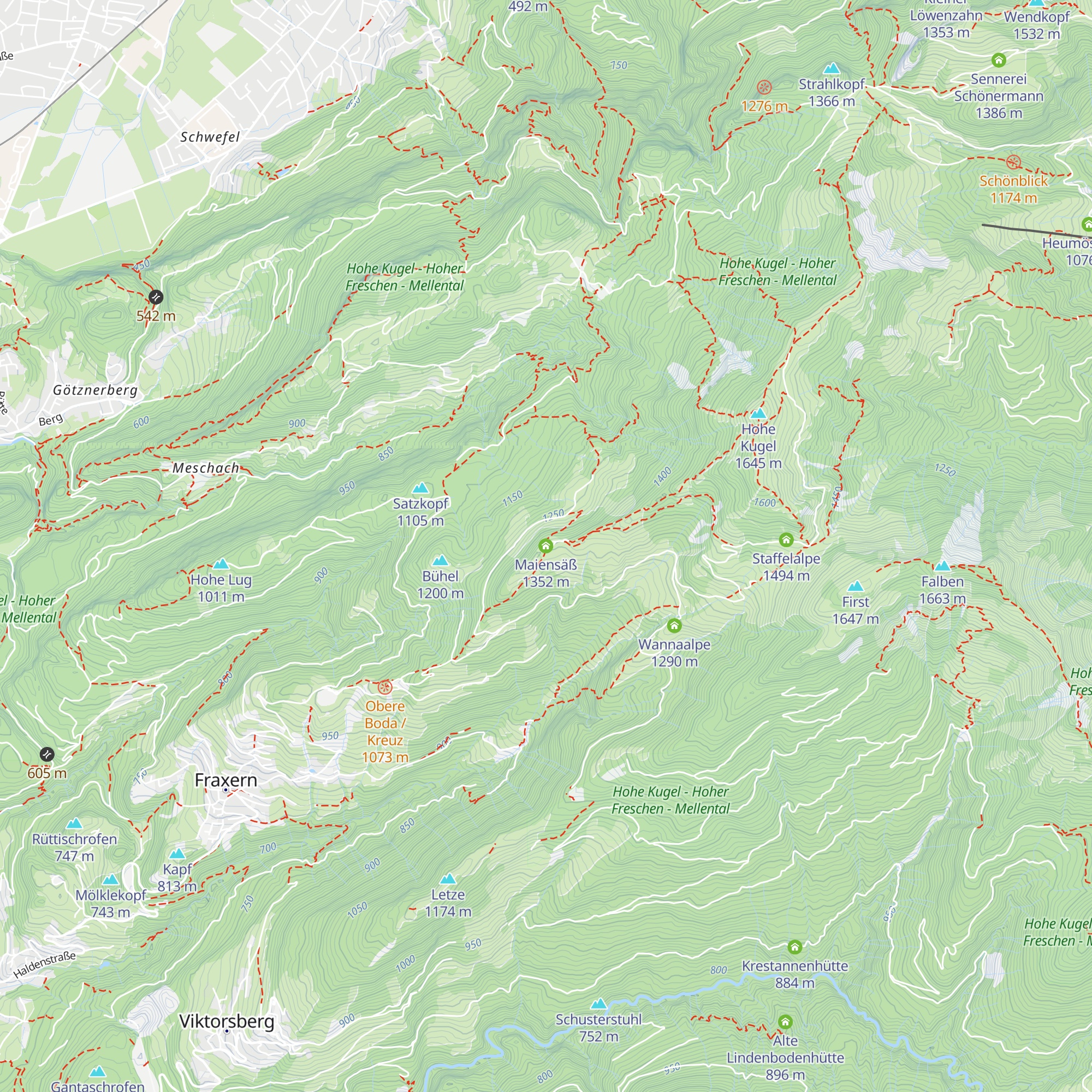 Maiensäß map