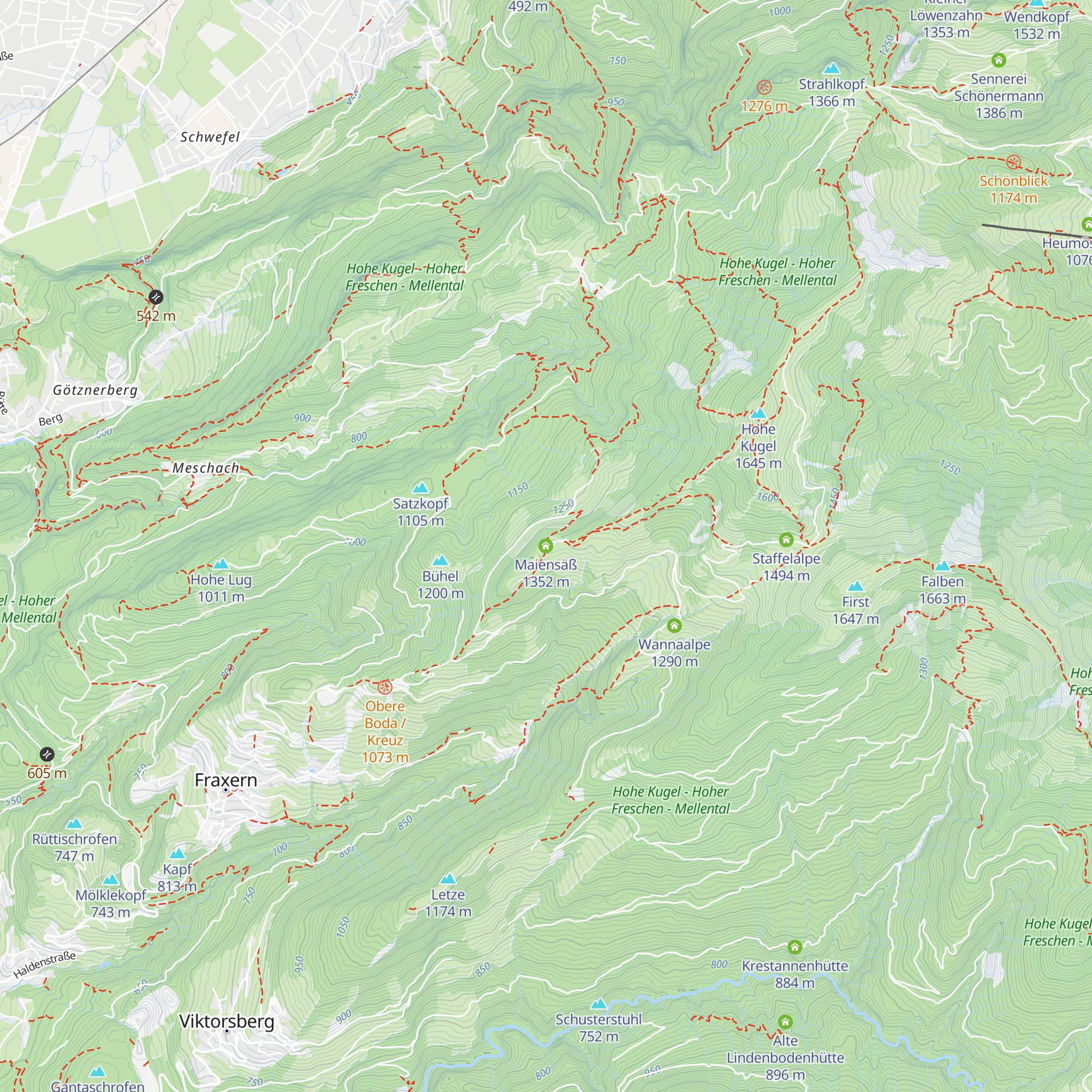 Maiensäß map