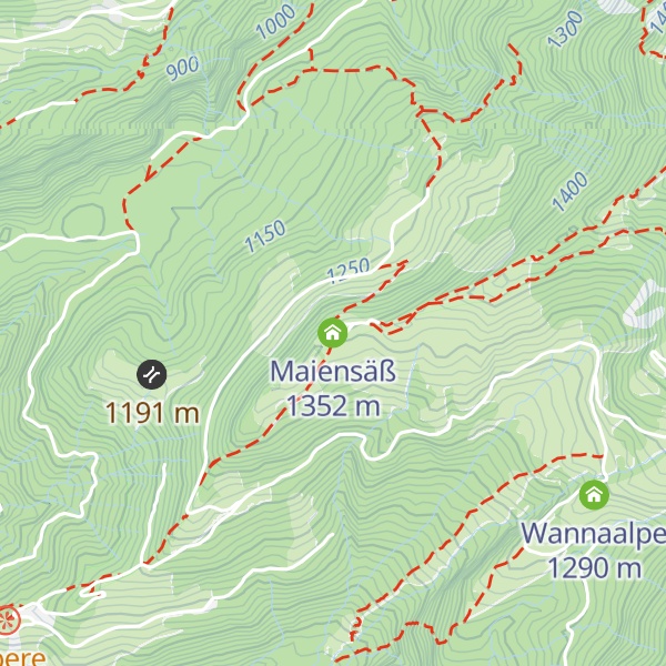 Map of Maiensäß